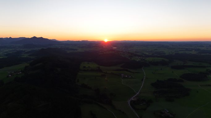 Sonnenuntergang in Roßhaupten